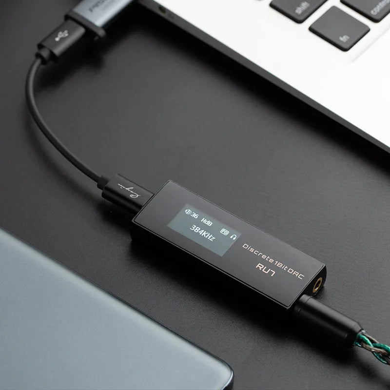 Cayin RU7 1-Bit DAC Dongle with Leather Case by HitMyNeed