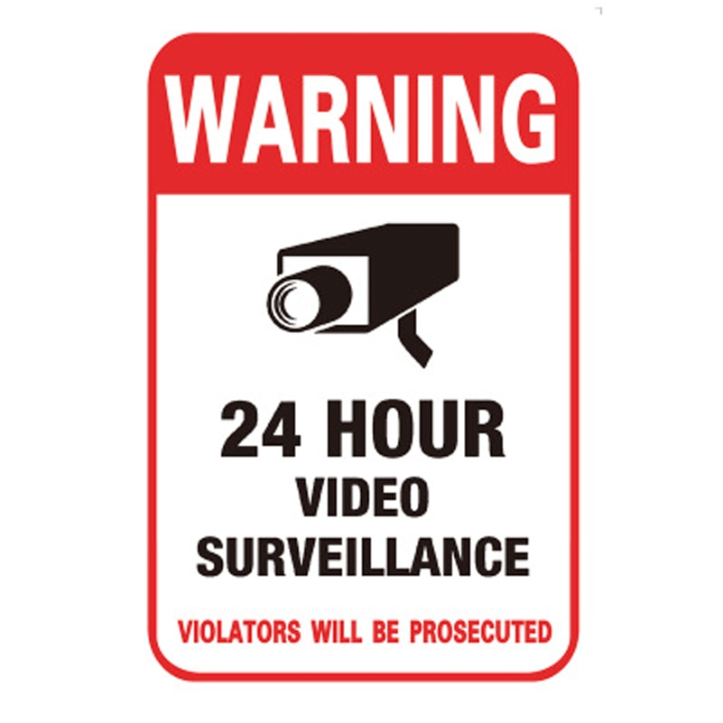 CCTV Security Warning Stickers (10 Pack) by HitMyNeed