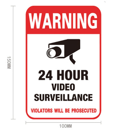 CCTV Security Warning Stickers (10 Pack) by HitMyNeed