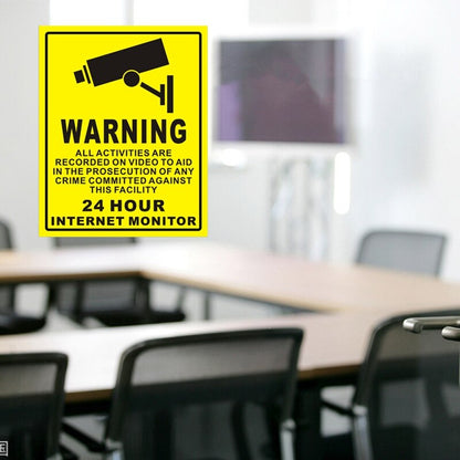CCTV Warning Sticker Waterproof Security Sign by HitMyNeed