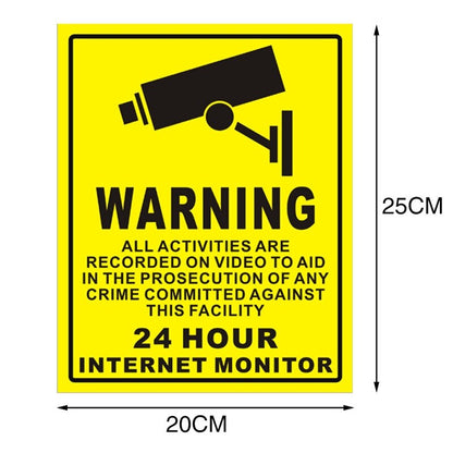CCTV Warning Sticker Waterproof Security Sign by HitMyNeed
