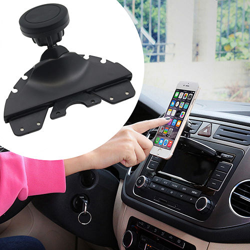 CD Slot Magnetic Car Phone Mount Holder by HitMyNeed