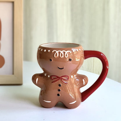 Ceramic 300ml Gingerbread Man Christmas Mug by HitMyNeed