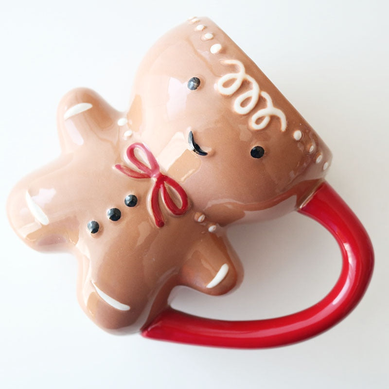 Ceramic 300ml Gingerbread Man Christmas Mug by HitMyNeed