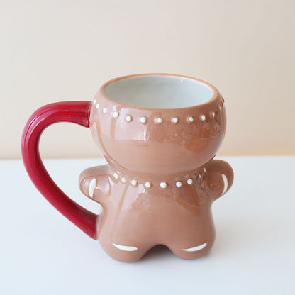 Ceramic 300ml Gingerbread Man Christmas Mug by HitMyNeed