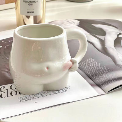 Ceramic 320ml Pinch Belly Mug by HitMyNeed