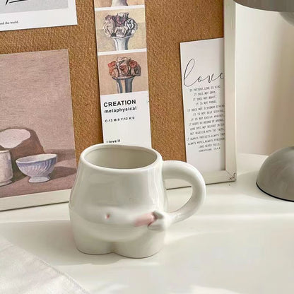 Ceramic 320ml Pinch Belly Mug by HitMyNeed
