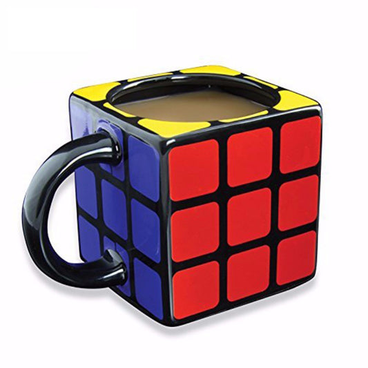 Ceramic 3D Rubik's Cube Mug with Handle, 10 oz by HitMyNeed