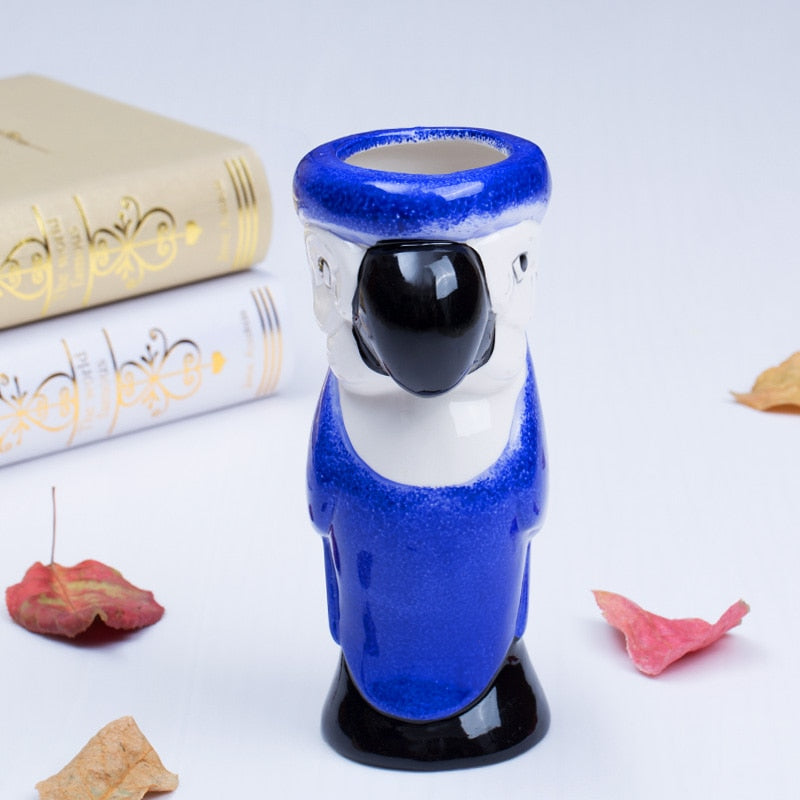 Ceramic 550ml Tiki Parrot Cocktail Mug by HitMyNeed