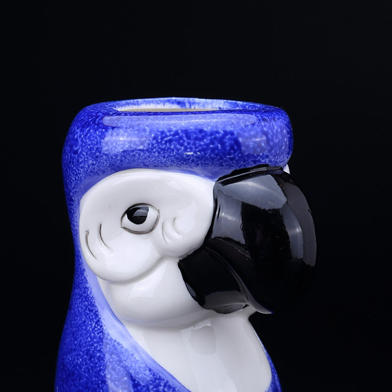 Ceramic 550ml Tiki Parrot Cocktail Mug by HitMyNeed