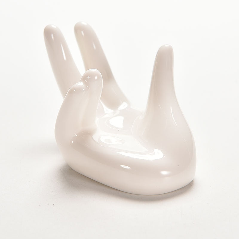 Ceramic Air Plant Holder Hand Design by HitMyNeed