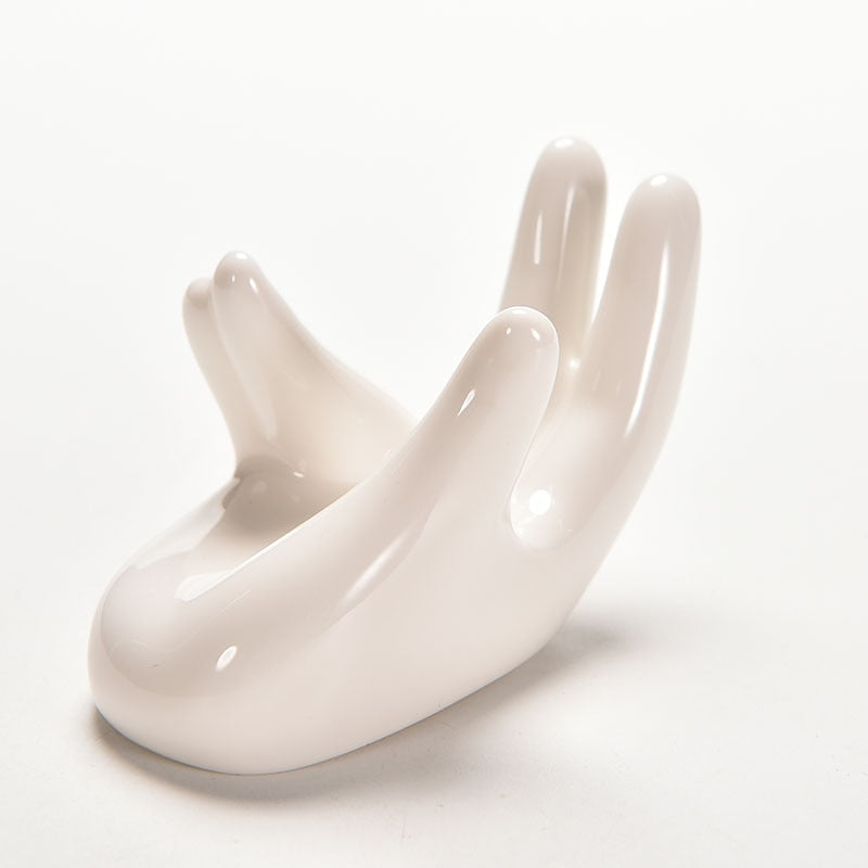 Ceramic Air Plant Holder Hand Design by HitMyNeed