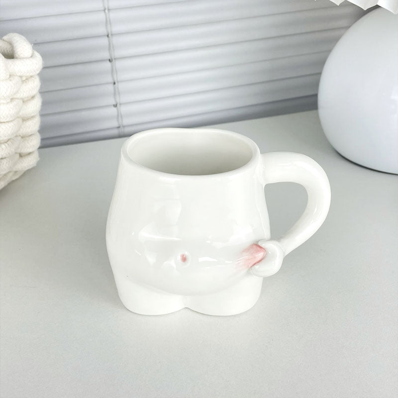 Ceramic Belly Mug Coffee Cup 330ml by HitMyNeed