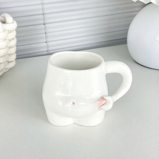 Ceramic Belly Mug Coffee Cup 330ml by HitMyNeed