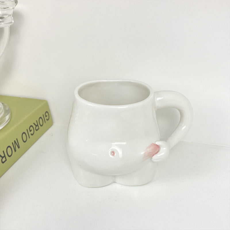 Ceramic Belly Mug Coffee Cup 330ml by HitMyNeed
