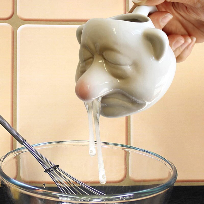Ceramic Big Nose Egg Separator with Handle by HitMyNeed