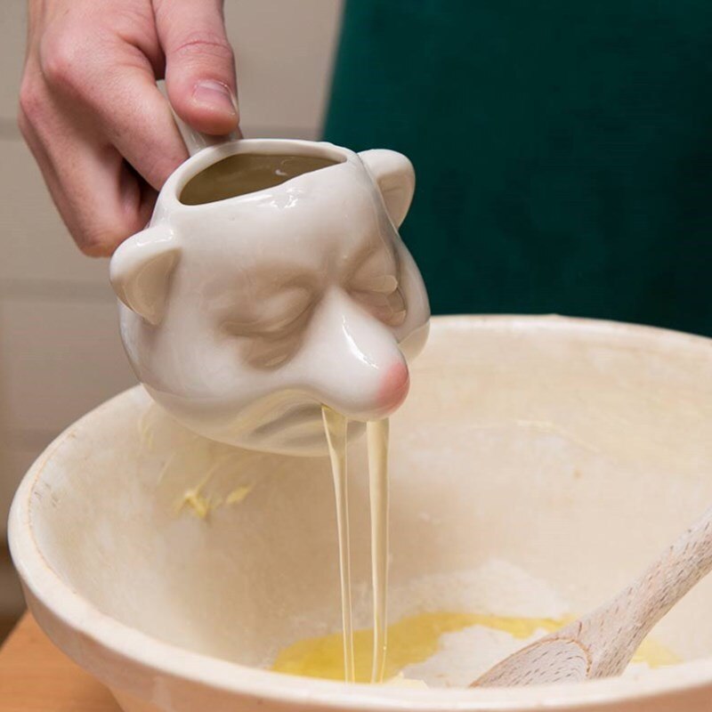 Ceramic Big Nose Egg Separator with Handle by HitMyNeed