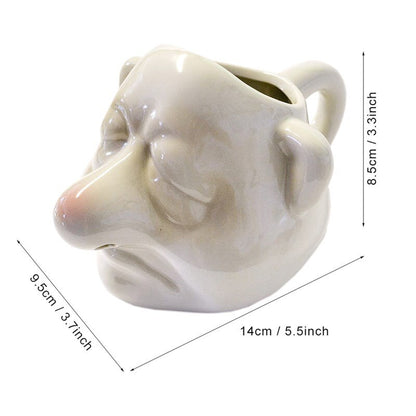 Ceramic Big Nose Egg Separator with Handle by HitMyNeed