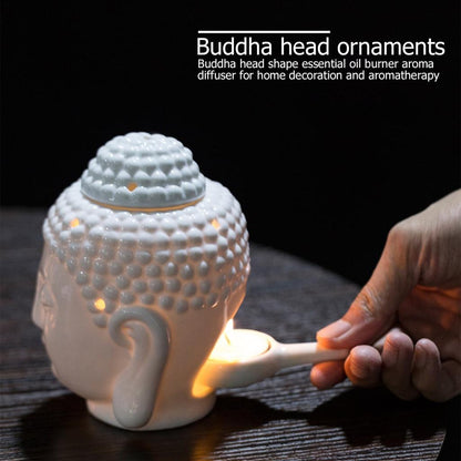 Ceramic Buddha Oil Burner Aromatherapy Diffuser by HitMyNeed