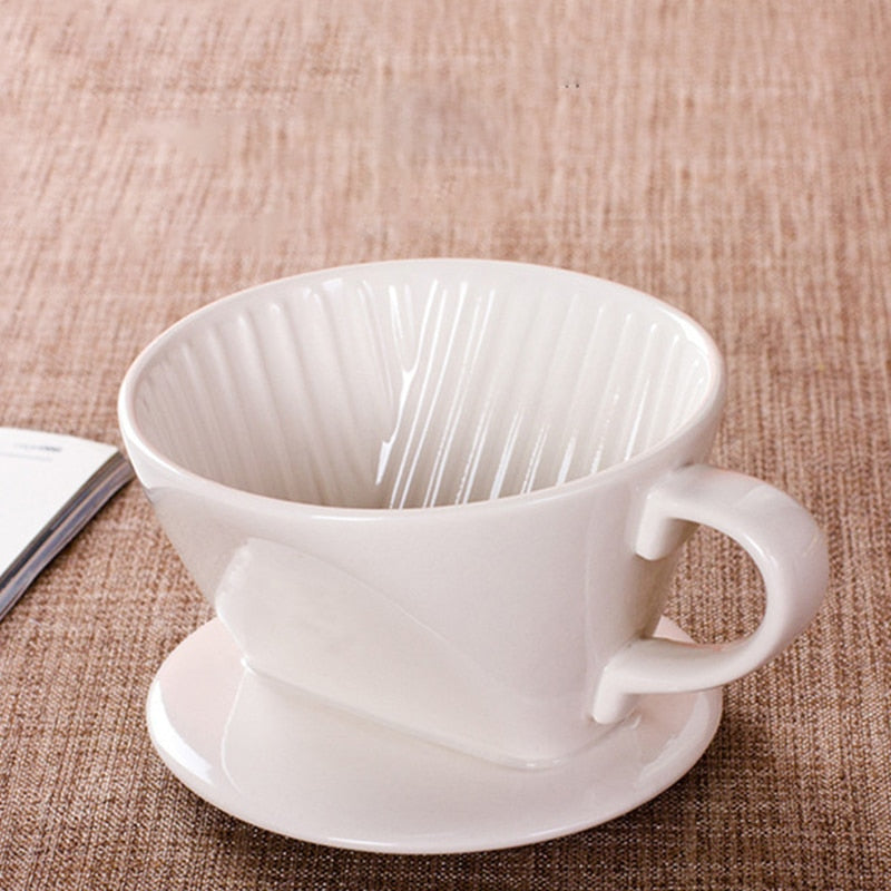 Ceramic Coffee Dripper Cup with Handle by HitMyNeed