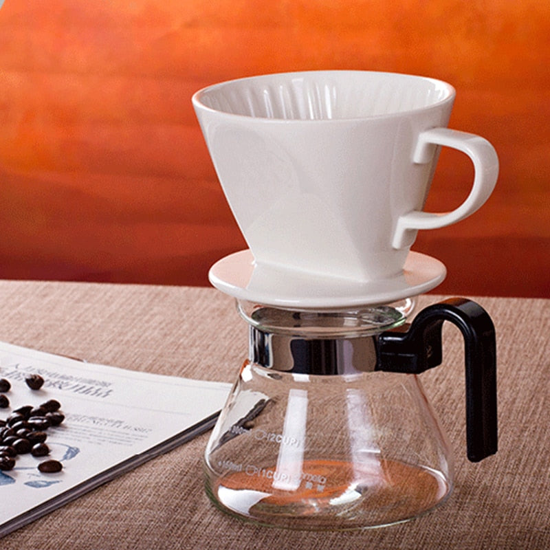 Ceramic Coffee Dripper Cup with Handle by HitMyNeed