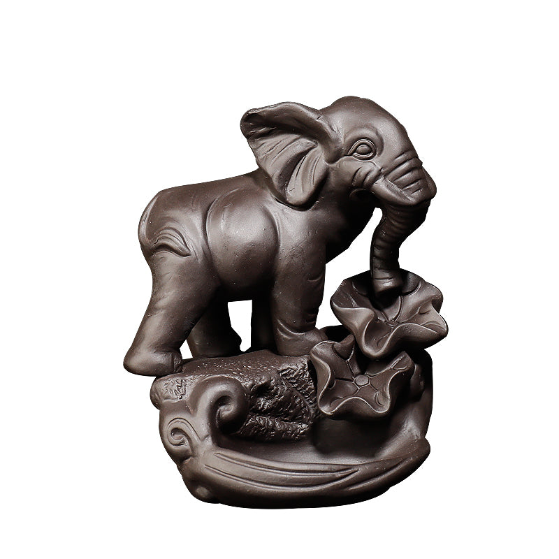 Ceramic Elephant Incense Burner with 10 Cones by HitMyNeed