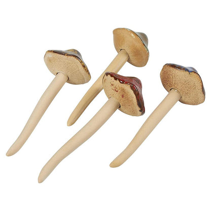 Ceramic Garden Mushroom Decor Set of 8 by HitMyNeed