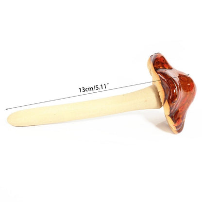 Ceramic Garden Mushroom Stakes Set of 4 by HitMyNeed