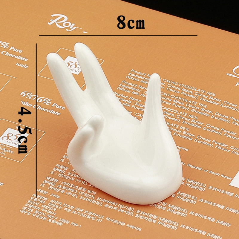 Ceramic Hand-Shaped Egg Holder Stand by HitMyNeed