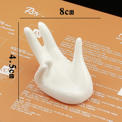 Ceramic Hand-Shaped Egg Holder Stand by HitMyNeed