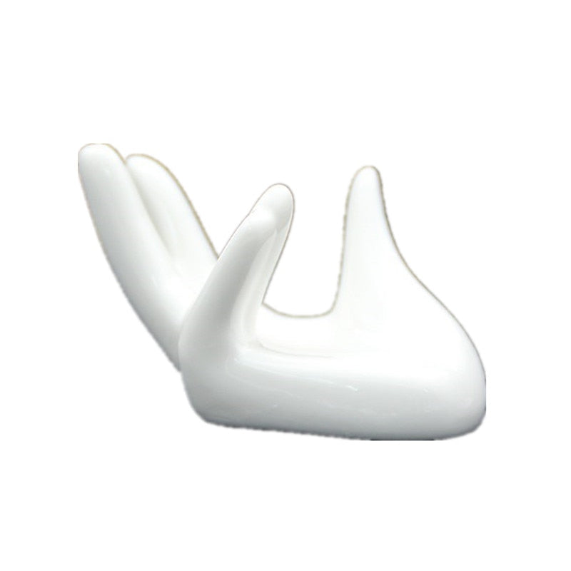 Ceramic Hand-Shaped Egg Holder Stand by HitMyNeed