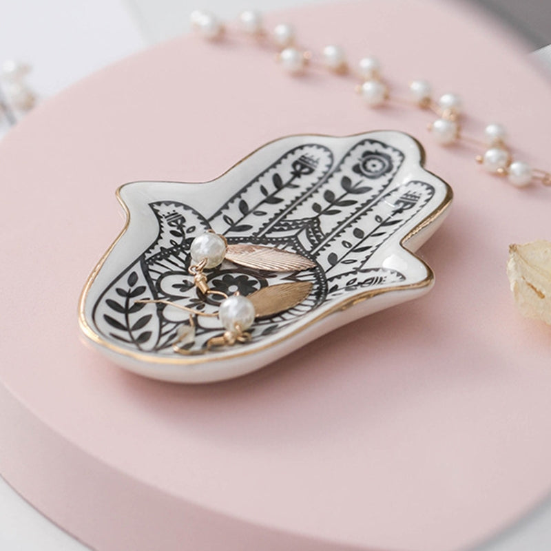 Ceramic Hand Trinket Dish for Jewelry & Keys by HitMyNeed