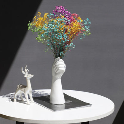 Ceramic Hand Vase for Fresh & Dried Flowers by HitMyNeed