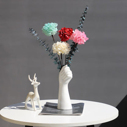 Ceramic Hand Vase for Fresh & Dried Flowers by HitMyNeed