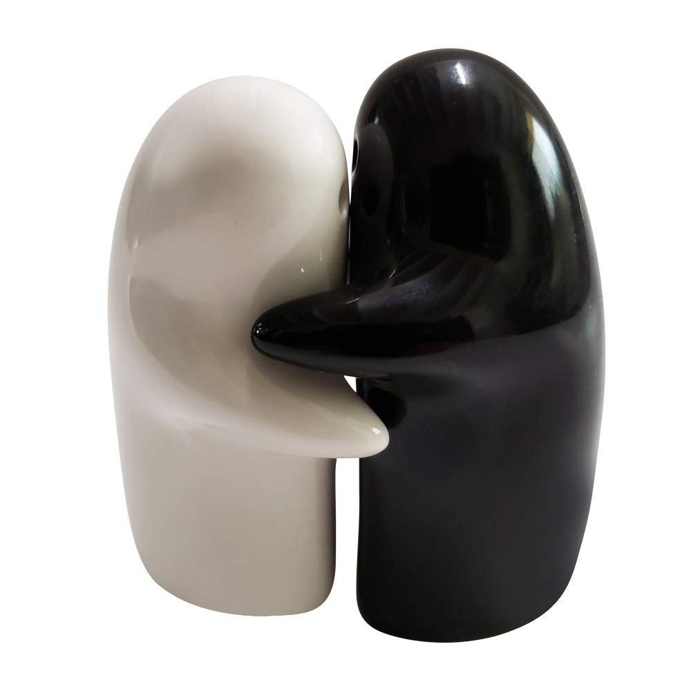 Ceramic Hugging Salt and Pepper Shakers Set by HitMyNeed