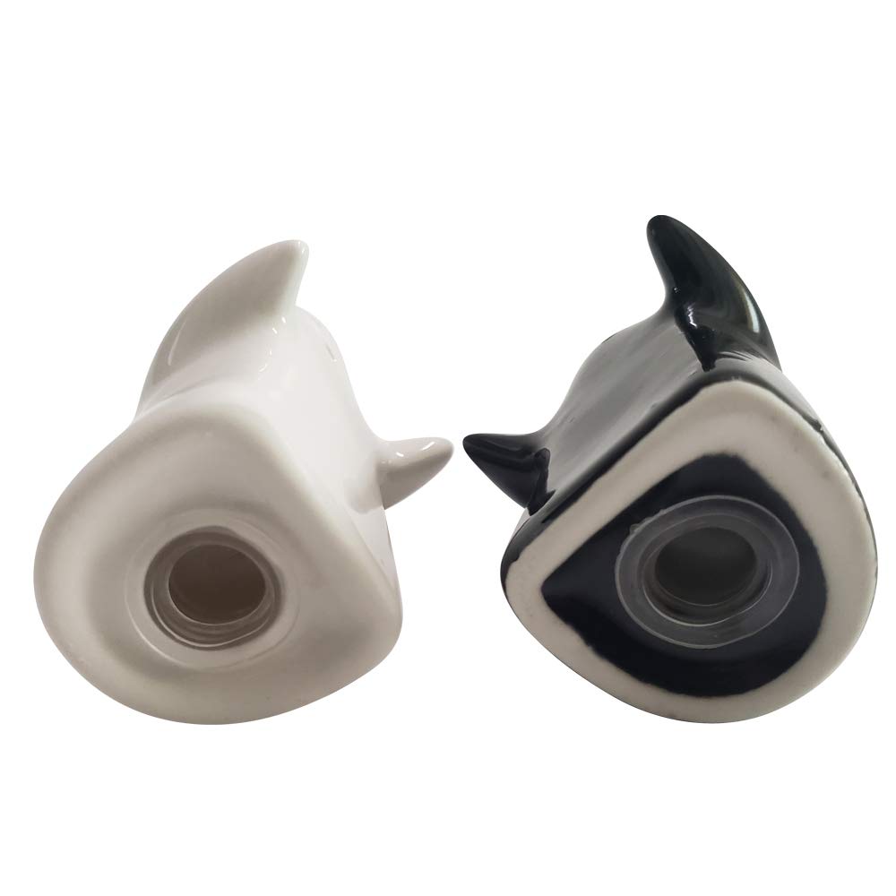 Ceramic Hugging Salt and Pepper Shakers Set by HitMyNeed