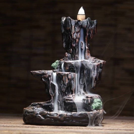 Ceramic Incense Smoke Waterfall Burner with Cones by HitMyNeed