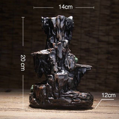 Ceramic Incense Smoke Waterfall Burner with Cones by HitMyNeed