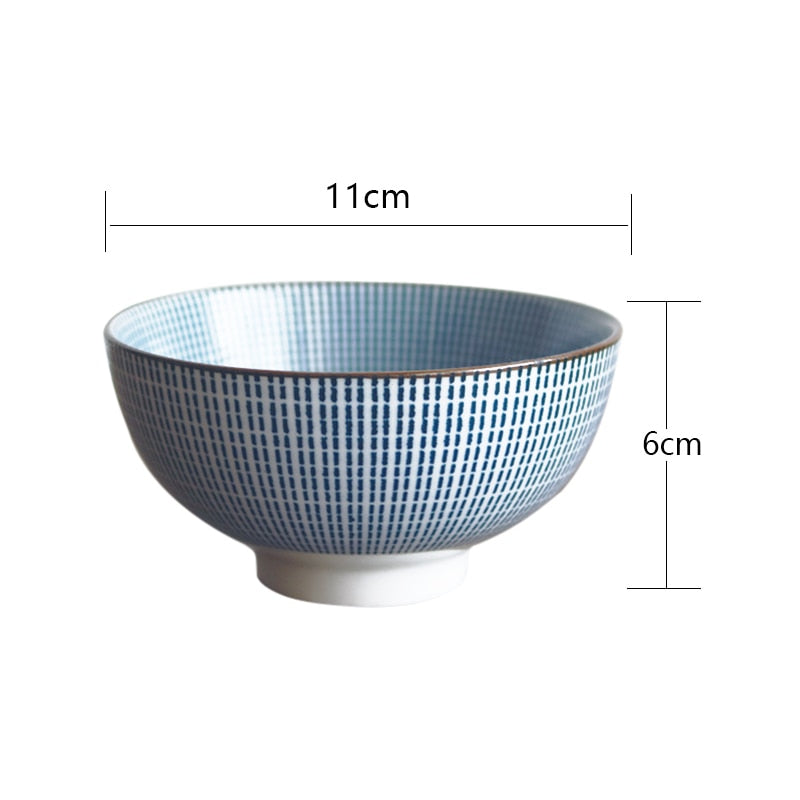 Ceramic Japanese-Style Bowl Set, 4 Pcs by HitMyNeed