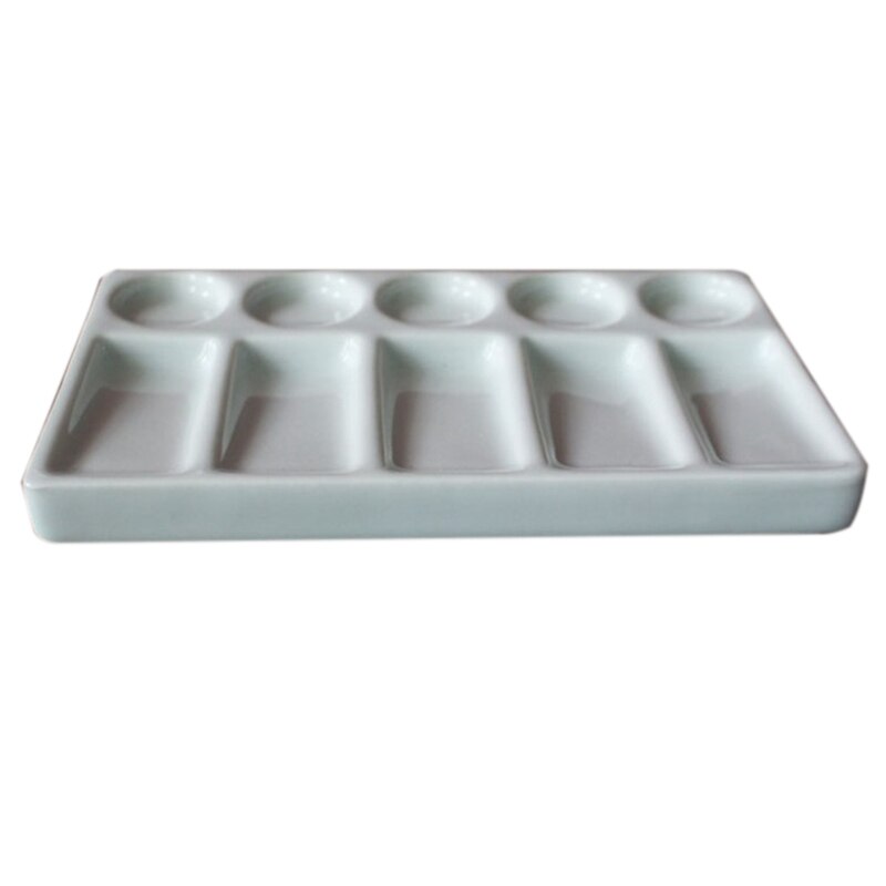 Ceramic Paint Palette 10-Hole Mixing Tray by HitMyNeed