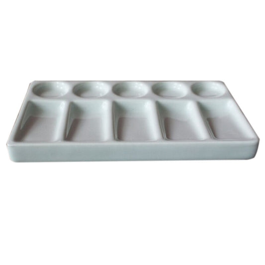 Ceramic Paint Palette 10-Hole Mixing Tray by HitMyNeed
