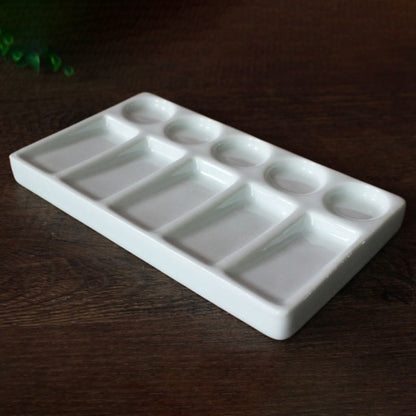 Ceramic Paint Palette 10-Hole Mixing Tray by HitMyNeed