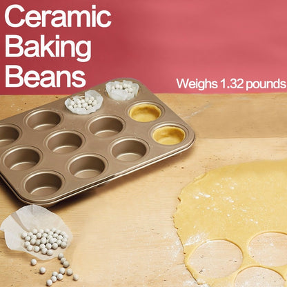 Ceramic Pie Weights 1.32 lb with Storage Tub by HitMyNeed