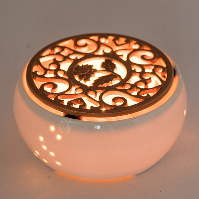 Ceramic Teapot Warmer with Candle Heater Base by HitMyNeed