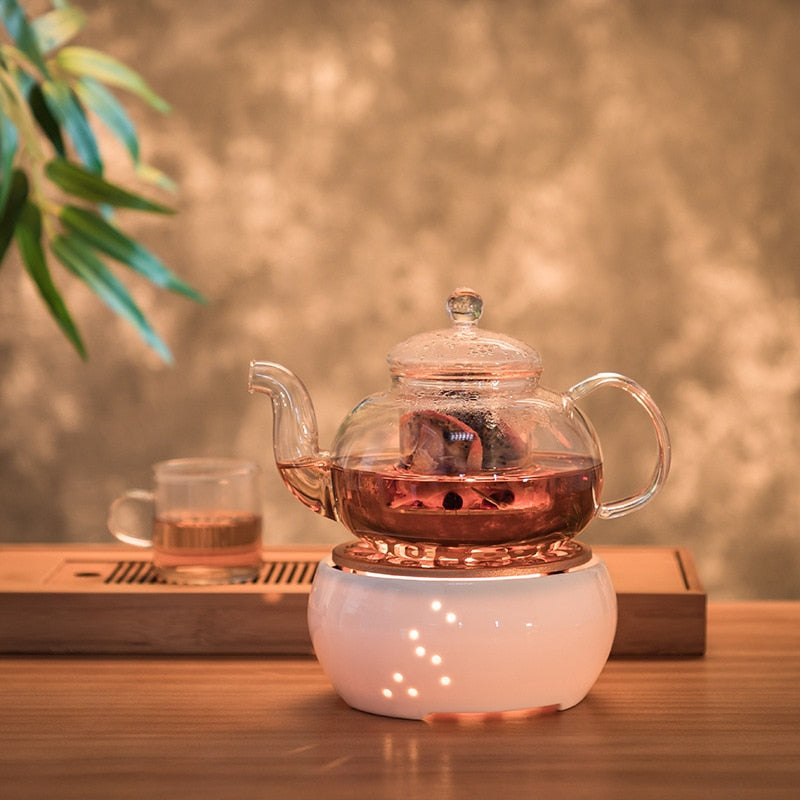 Ceramic Teapot Warmer with Candle Heater Base by HitMyNeed