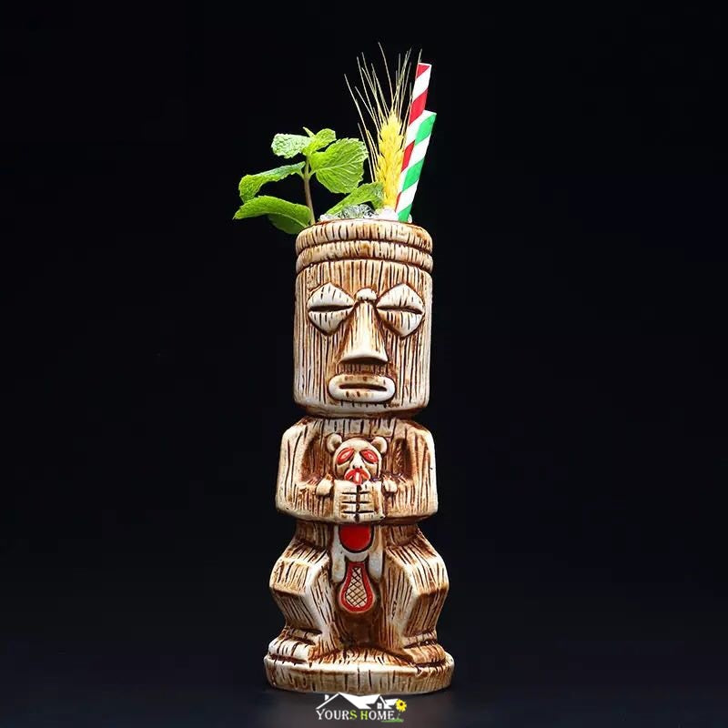Ceramic Tiki Mug 480mL Cocktail Drinkware by HitMyNeed