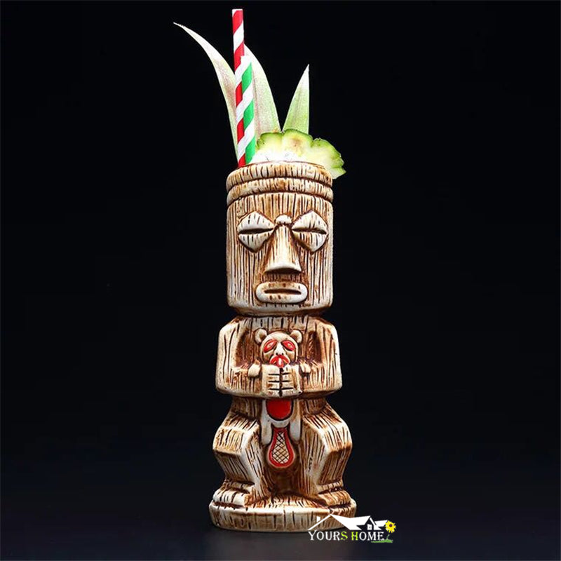 Ceramic Tiki Mug 480mL Cocktail Drinkware by HitMyNeed