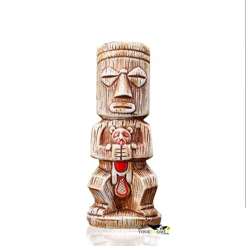 Ceramic Tiki Mug 480mL Cocktail Drinkware by HitMyNeed