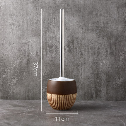 Ceramic Toilet Brush and Holder Set d by HitMyNeed
