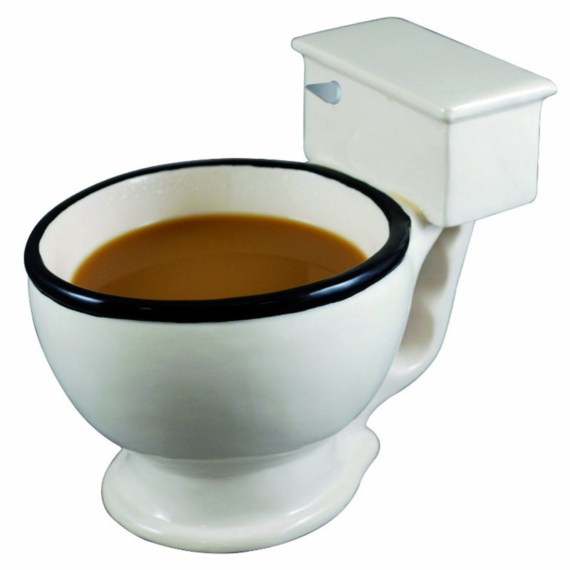 Ceramic Toilet Mug Novelty Cup 300ml by HitMyNeed